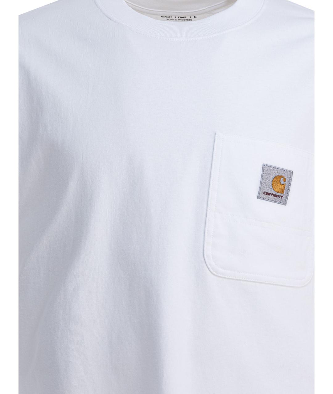 CARHARTT WIP Белая хлопковая футболка, фото 3