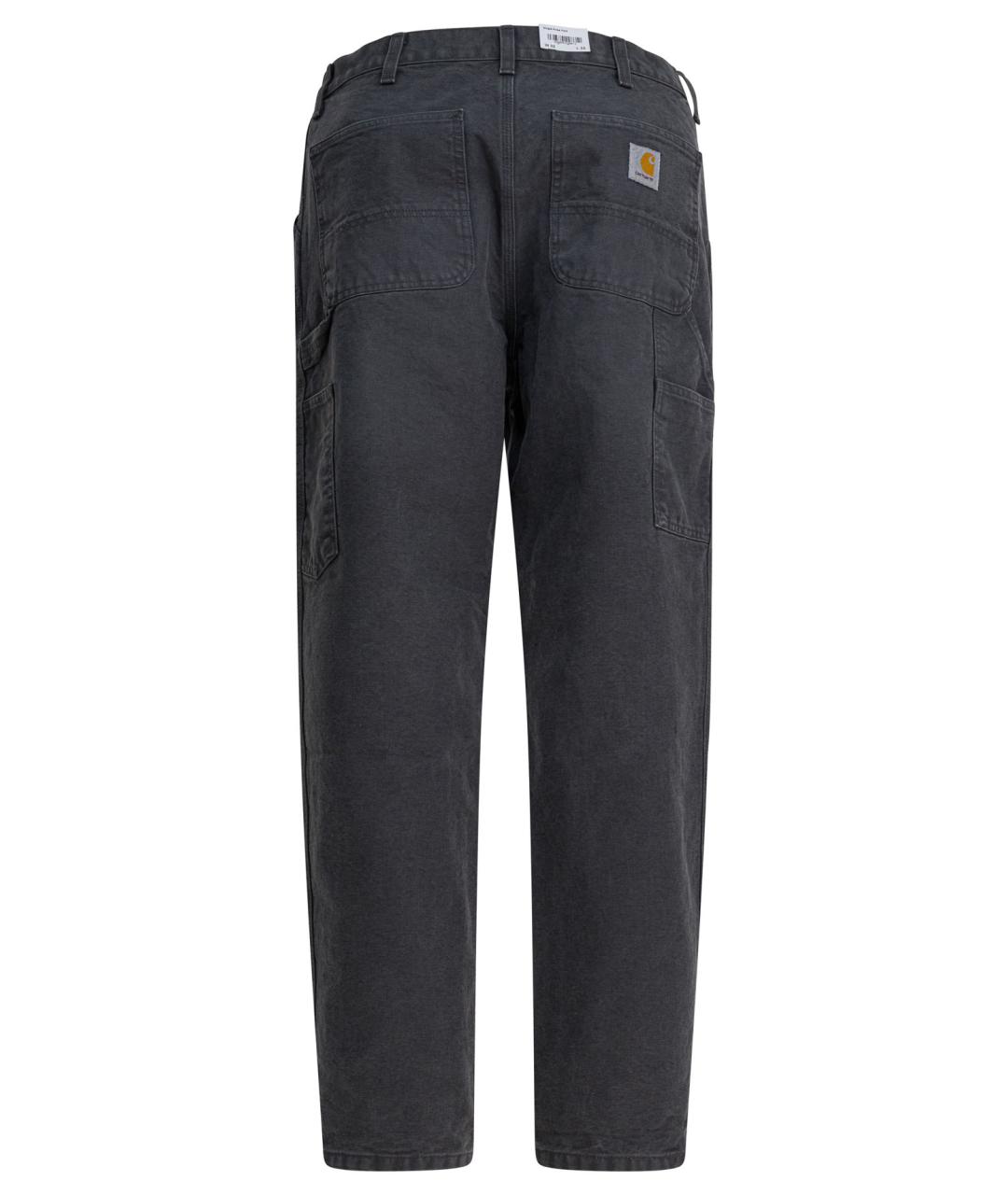 CARHARTT WIP Серые хлопковые повседневные брюки, фото 2