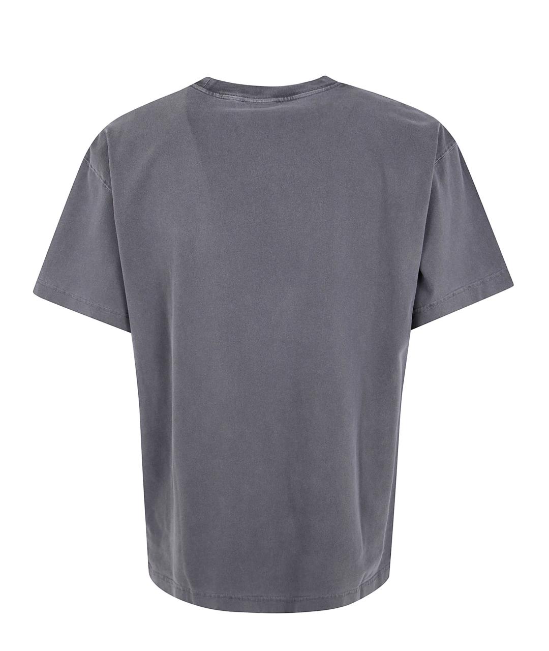 CARHARTT WIP Серая хлопковая футболка, фото 2