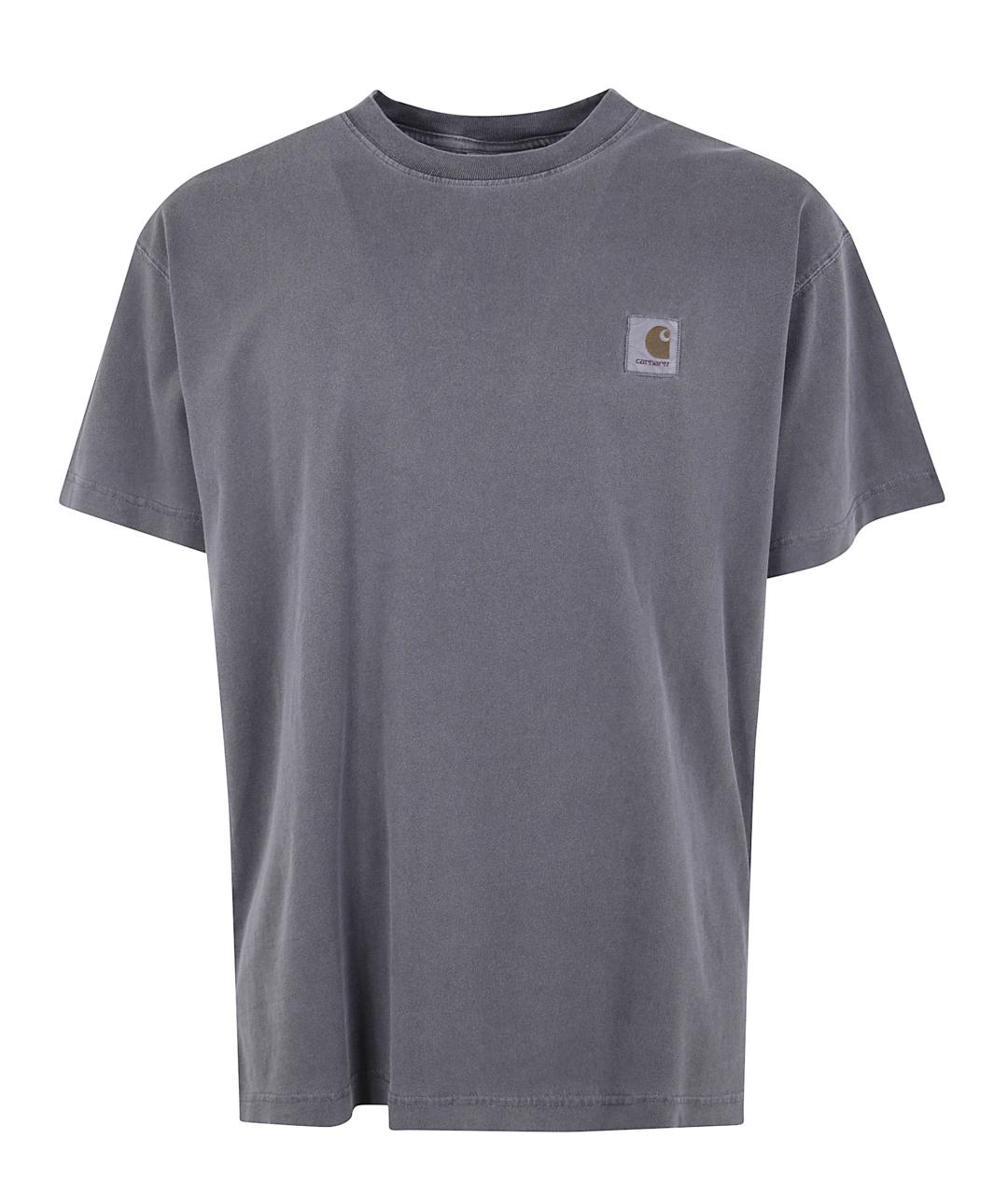 CARHARTT WIP Серая хлопковая футболка, фото 1