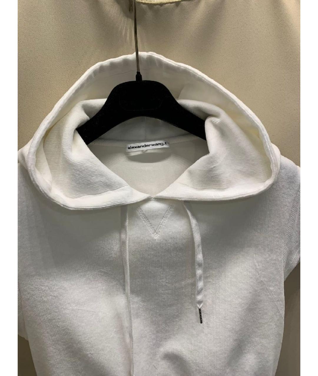 ALEXANDER WANG Белая хлопковая футболка, фото 3