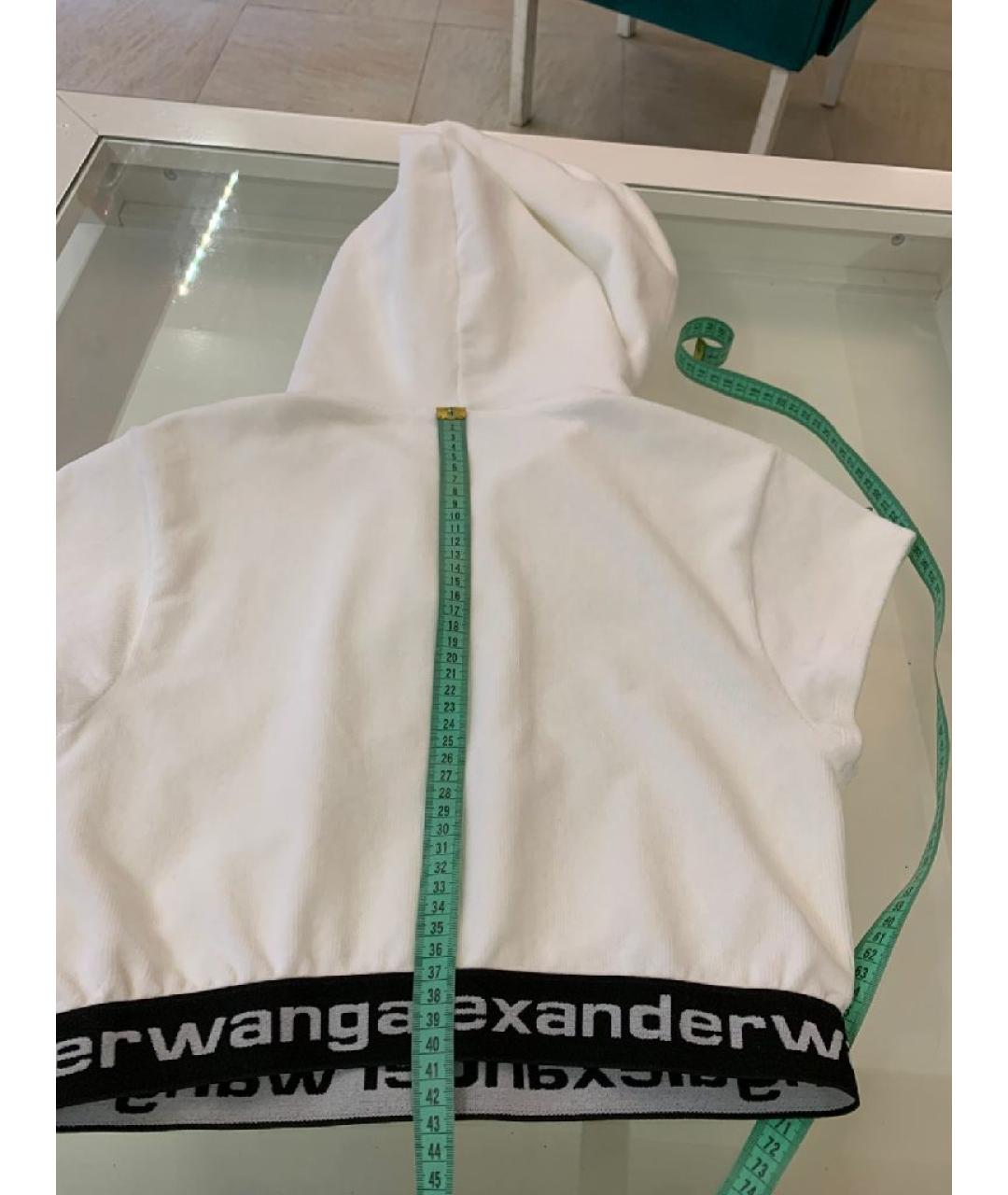 ALEXANDER WANG Белая хлопковая футболка, фото 8