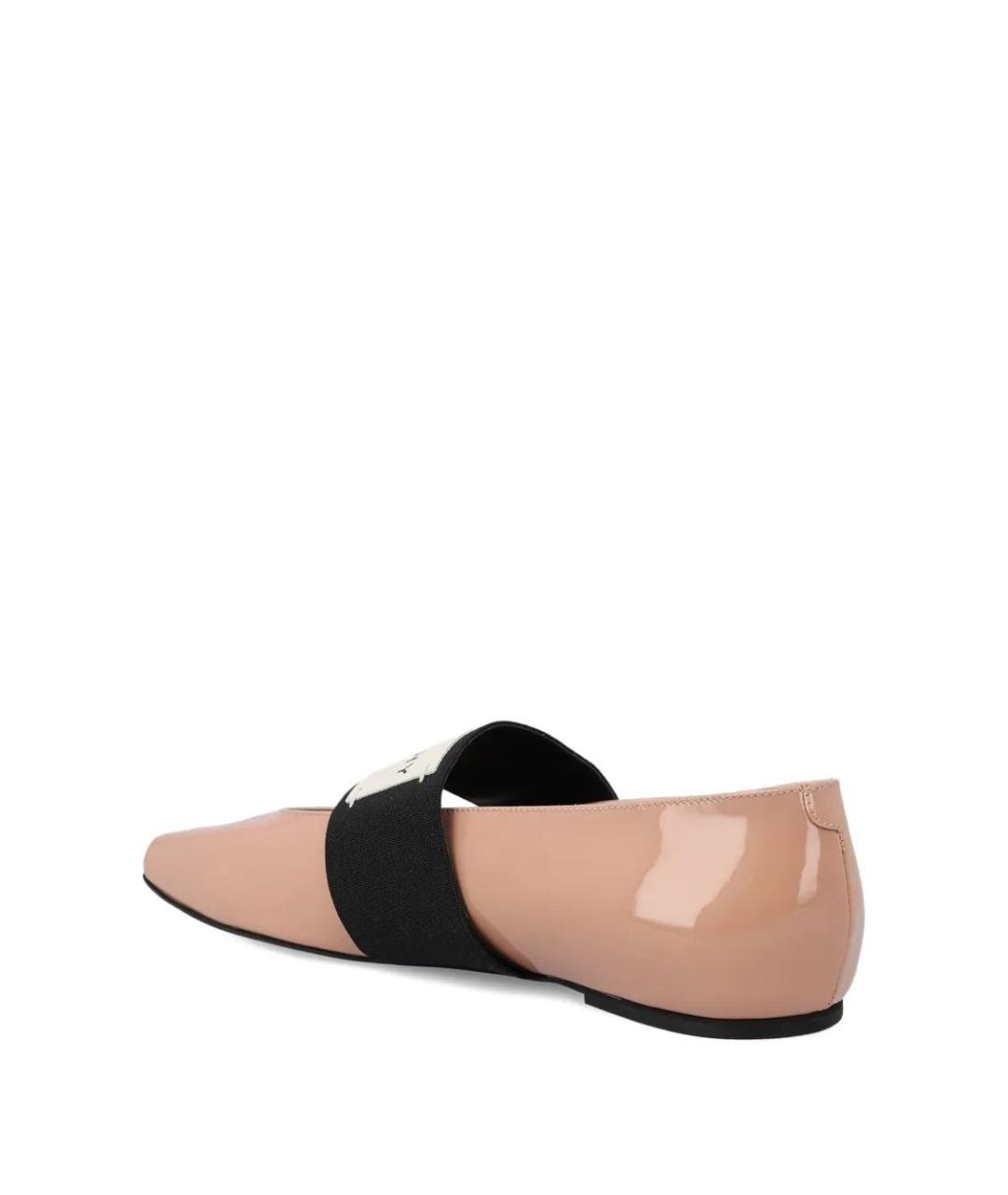 GIVENCHY Розовые кожаные балетки, фото 3
