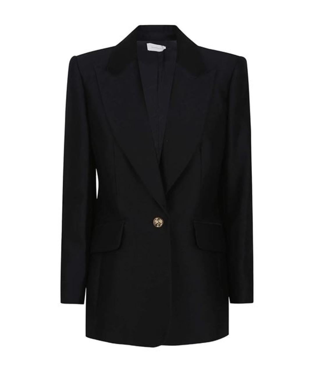 ZIMMERMANN Черный шерстяной жакет/пиджак, фото 1