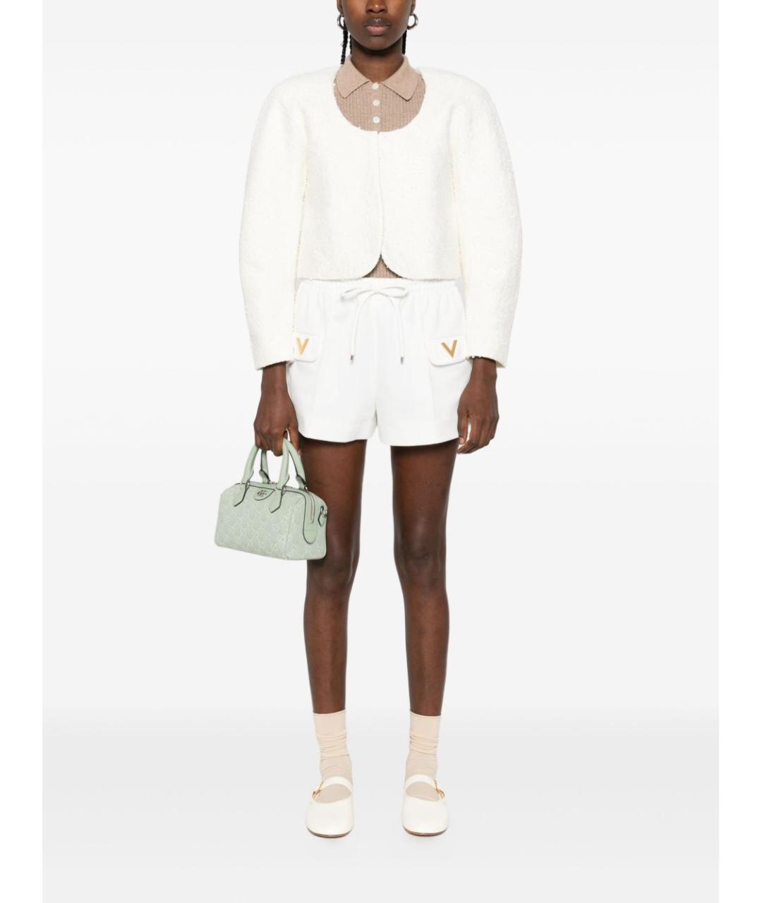 VALENTINO Белые полиэстеровые шорты, фото 2