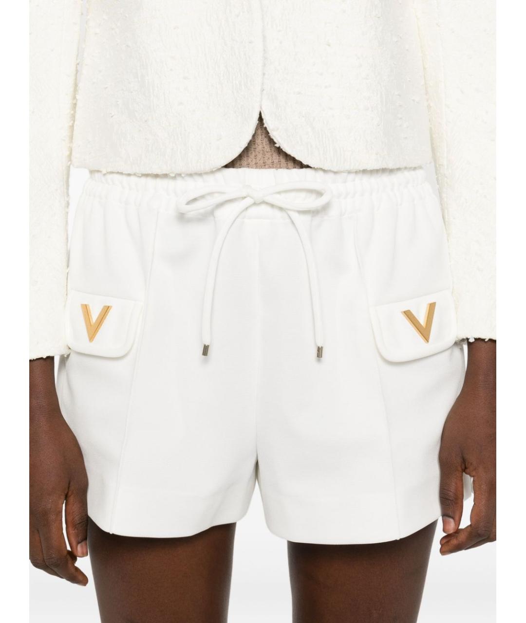 VALENTINO Белые полиэстеровые шорты, фото 5
