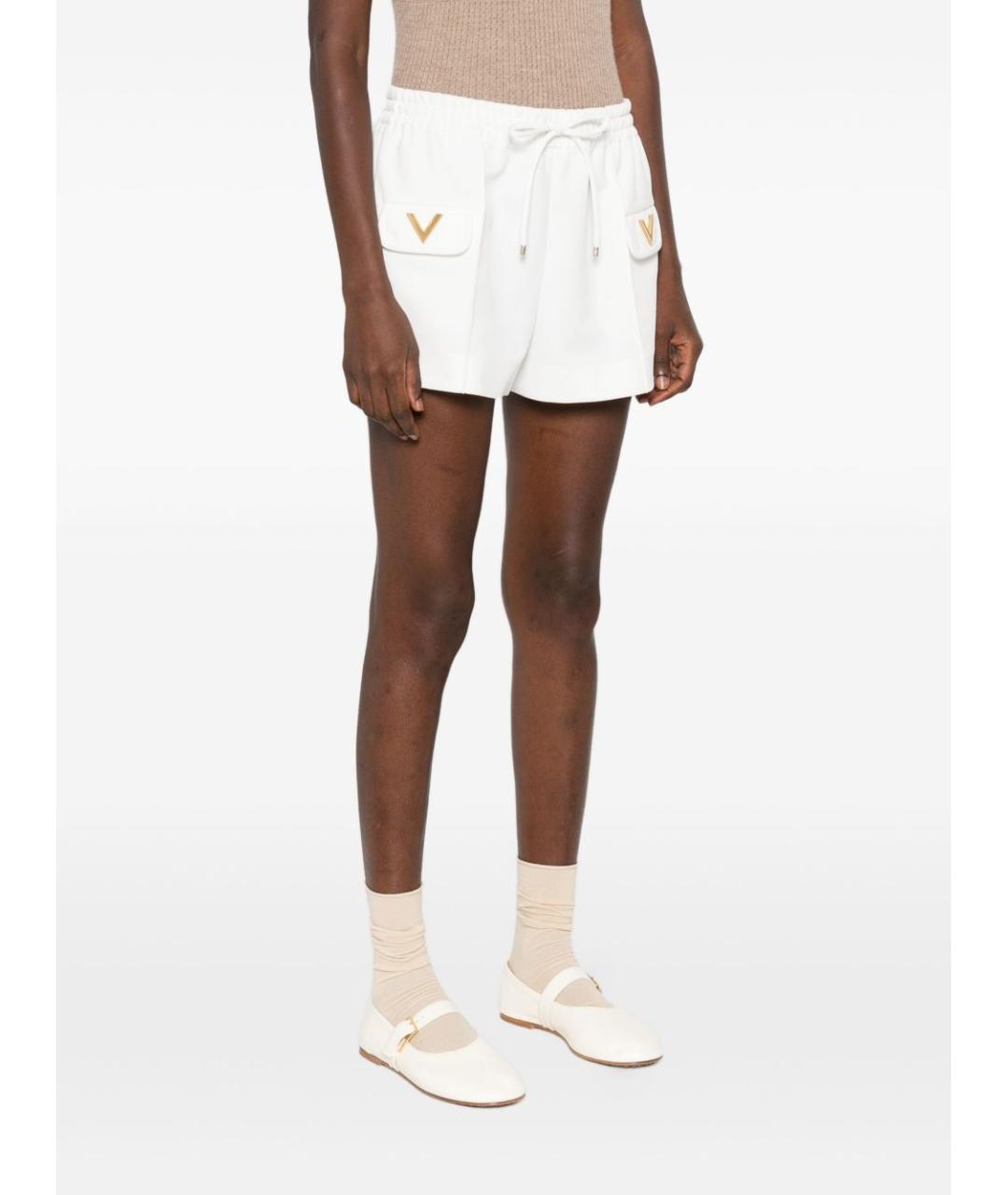 VALENTINO Белые полиэстеровые шорты, фото 3