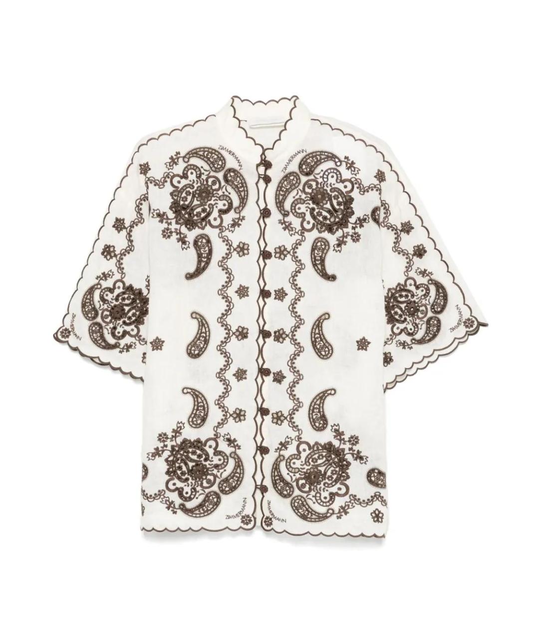 ZIMMERMANN Мульти льняная рубашка, фото 1