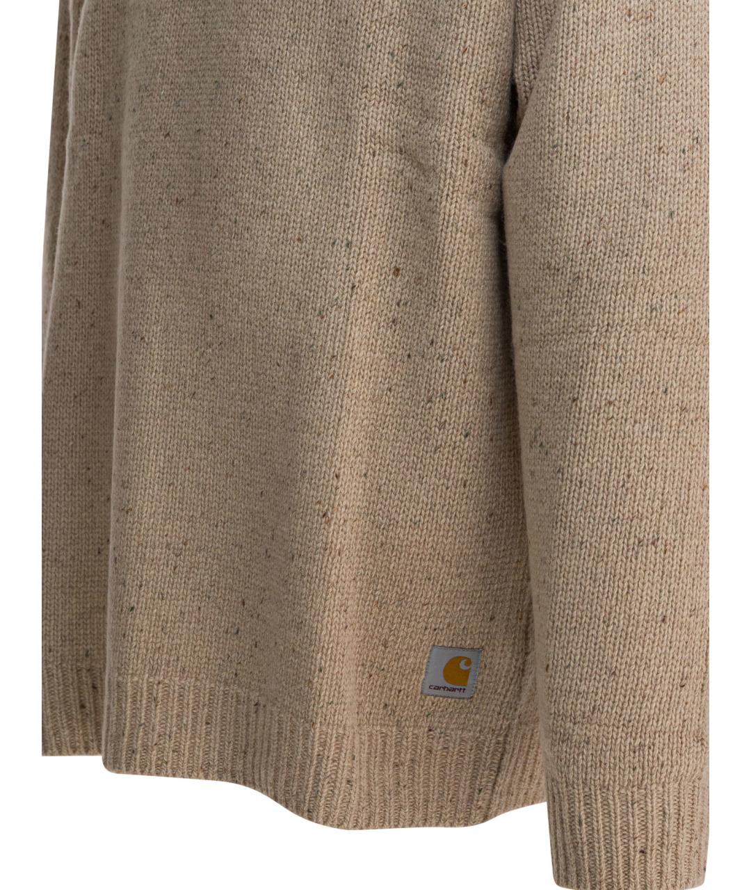 CARHARTT WIP Бежевый шерстяной джемпер / свитер, фото 4