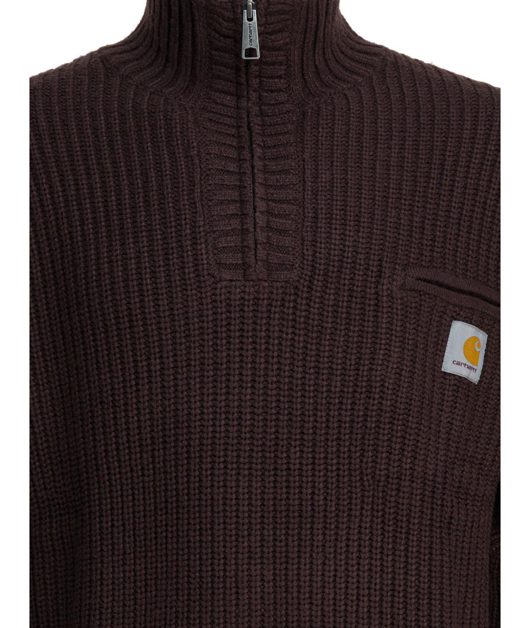 CARHARTT WIP Коричневый шерстяной джемпер / свитер, фото 3