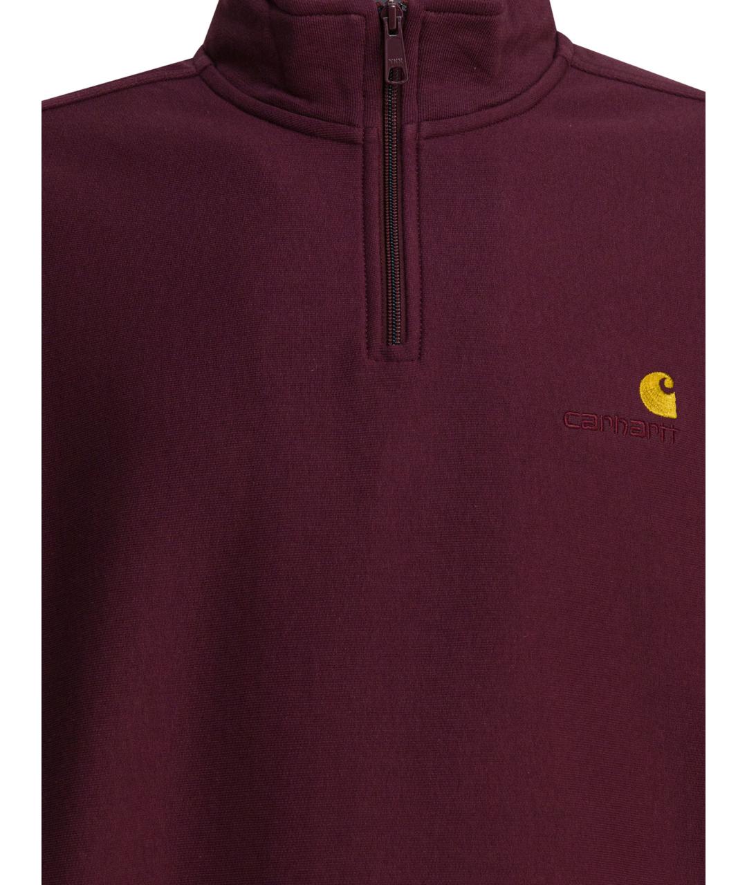 CARHARTT WIP Бордовый хлопковый джемпер / свитер, фото 3