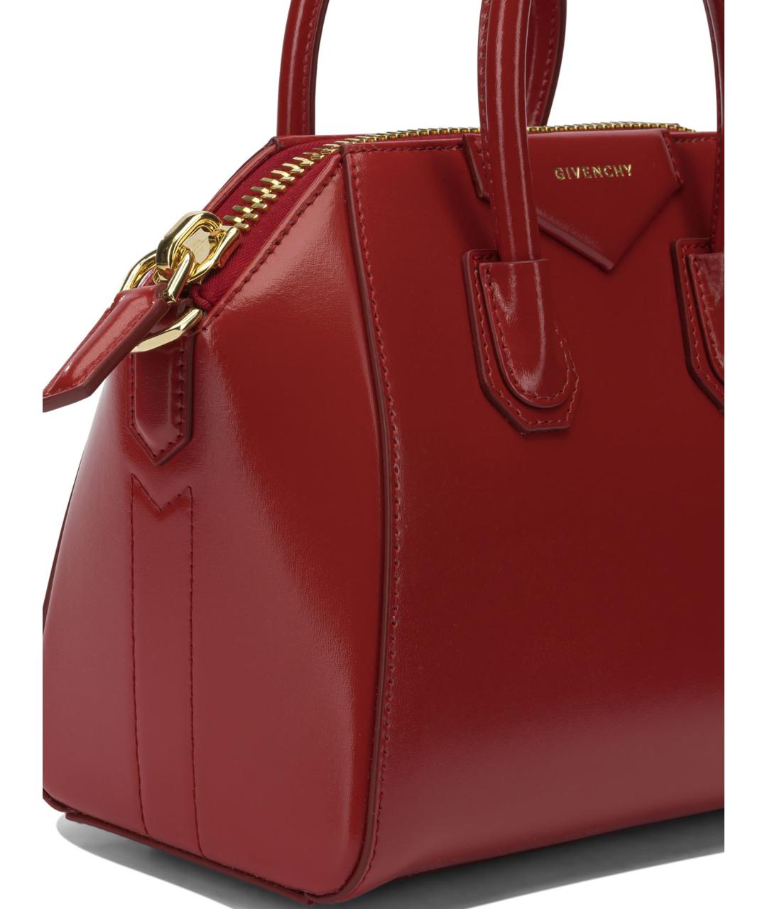 GIVENCHY Красная кожаная сумка через плечо, фото 4