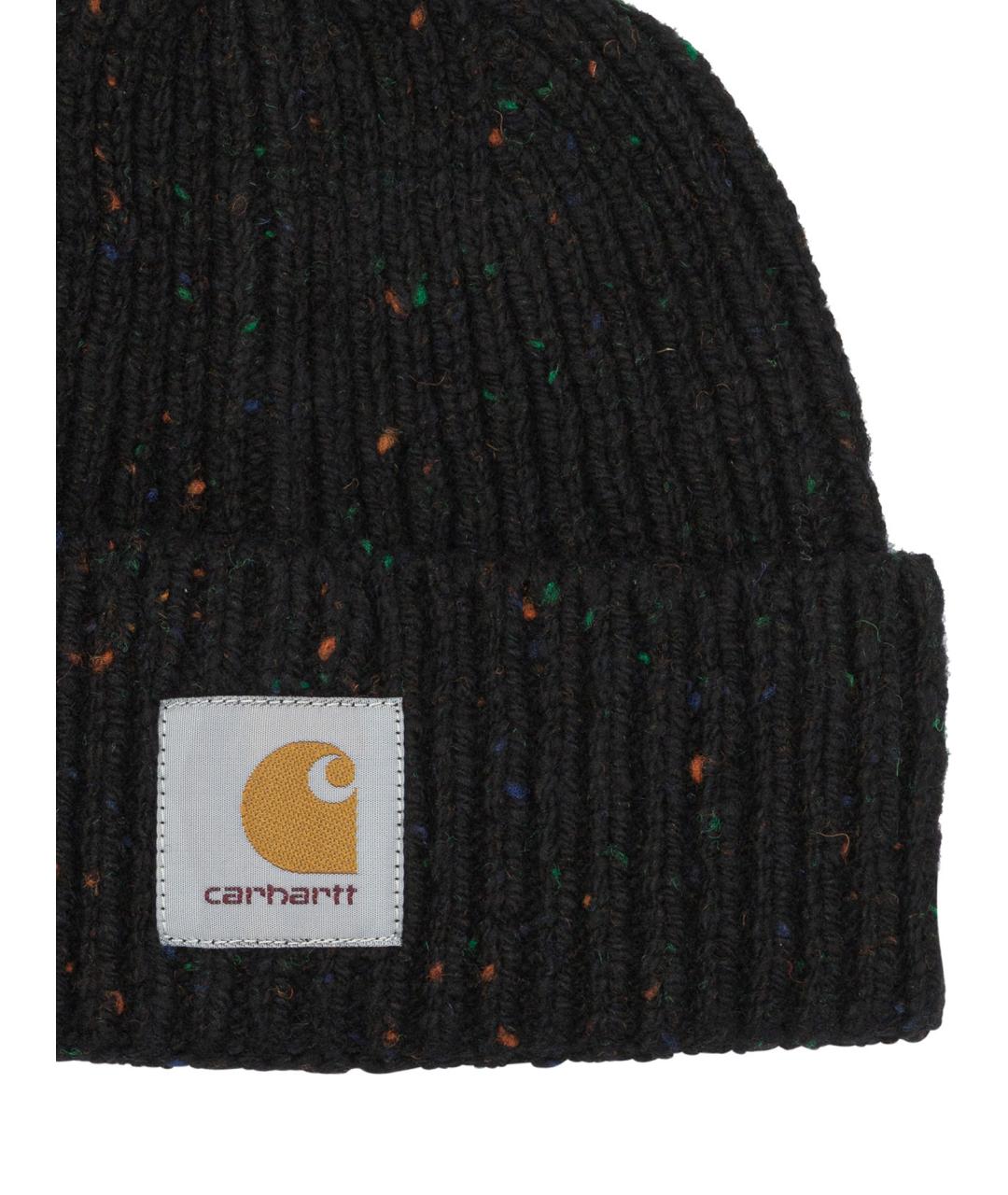 CARHARTT WIP Черная шерстяная шапка, фото 3