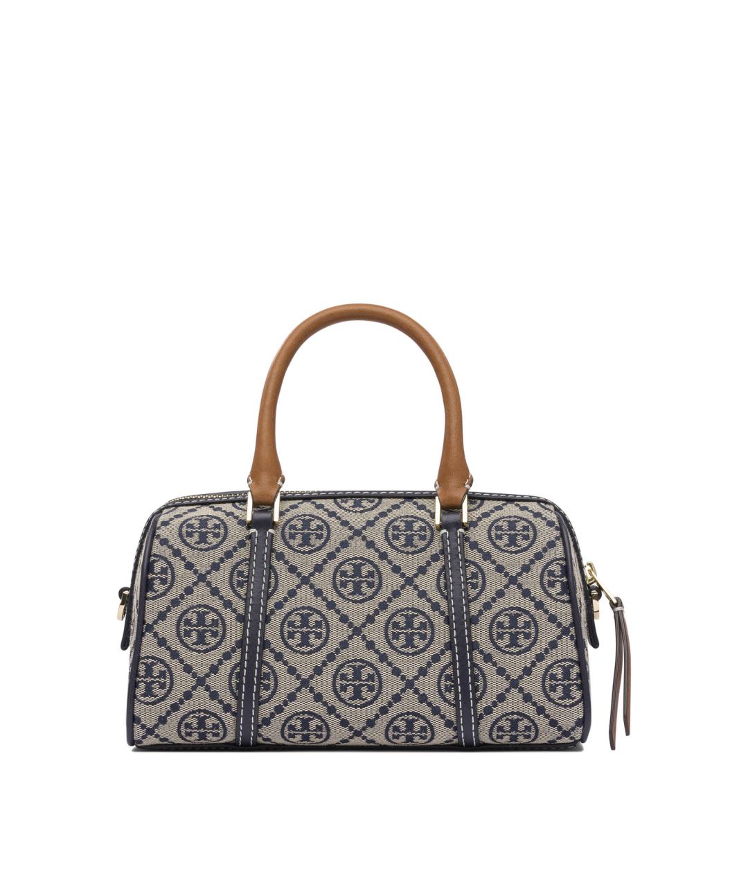 TORY BURCH Синяя хлопковая сумка с короткими ручками, фото 3