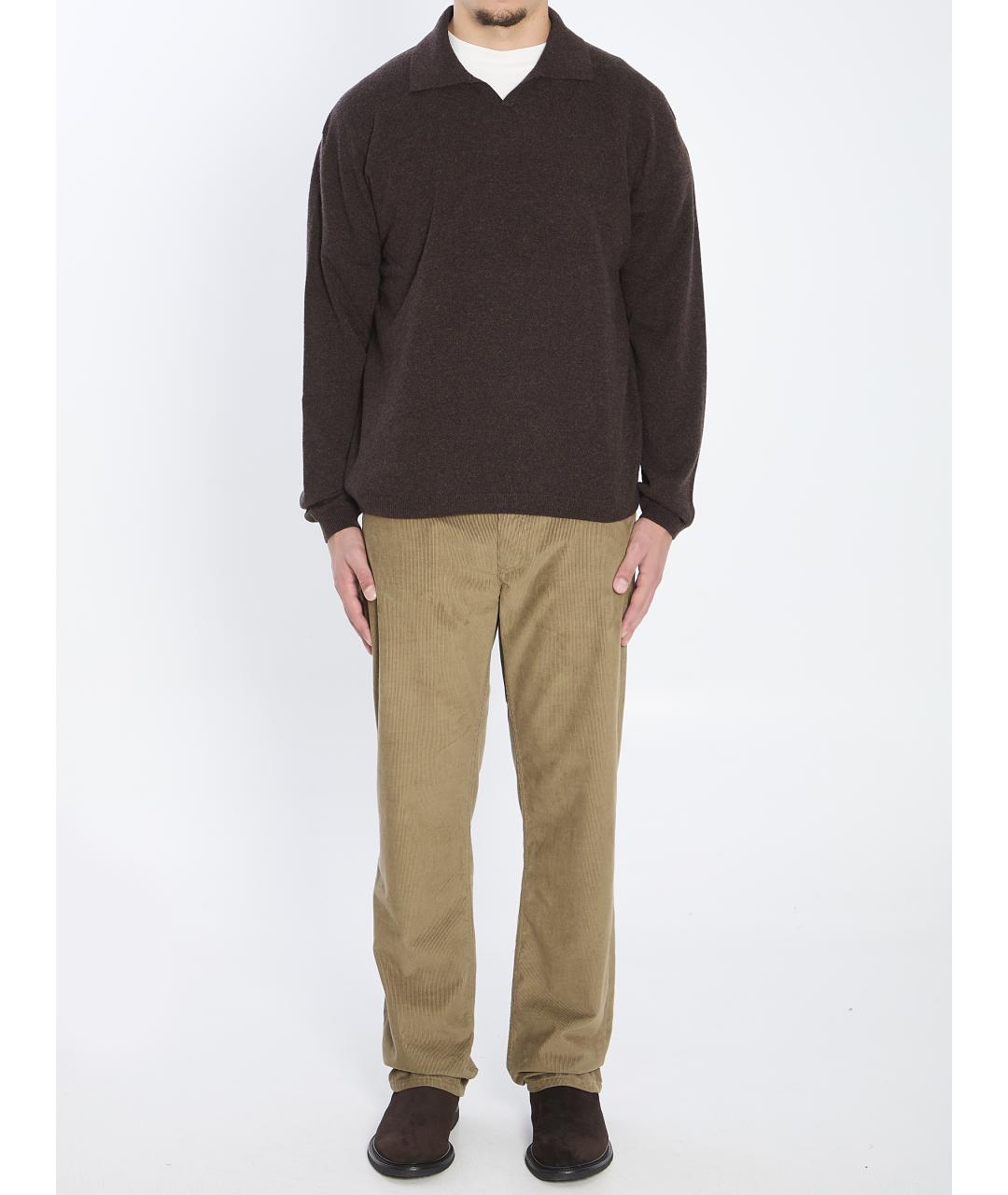 THE ROW Коричневый кашемировый джемпер / свитер, фото 6