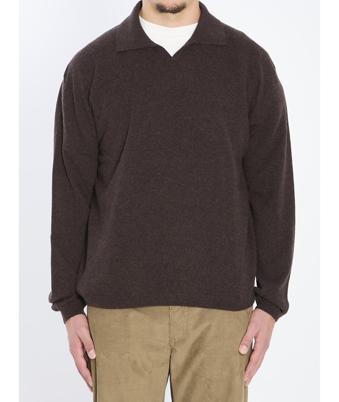THE ROW Коричневый кашемировый джемпер / свитер, фото 2
