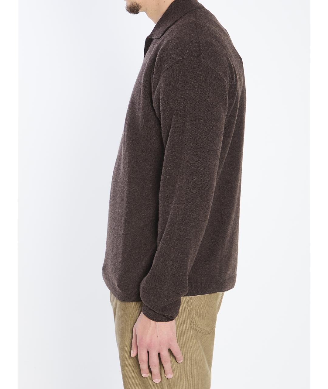THE ROW Коричневый кашемировый джемпер / свитер, фото 4
