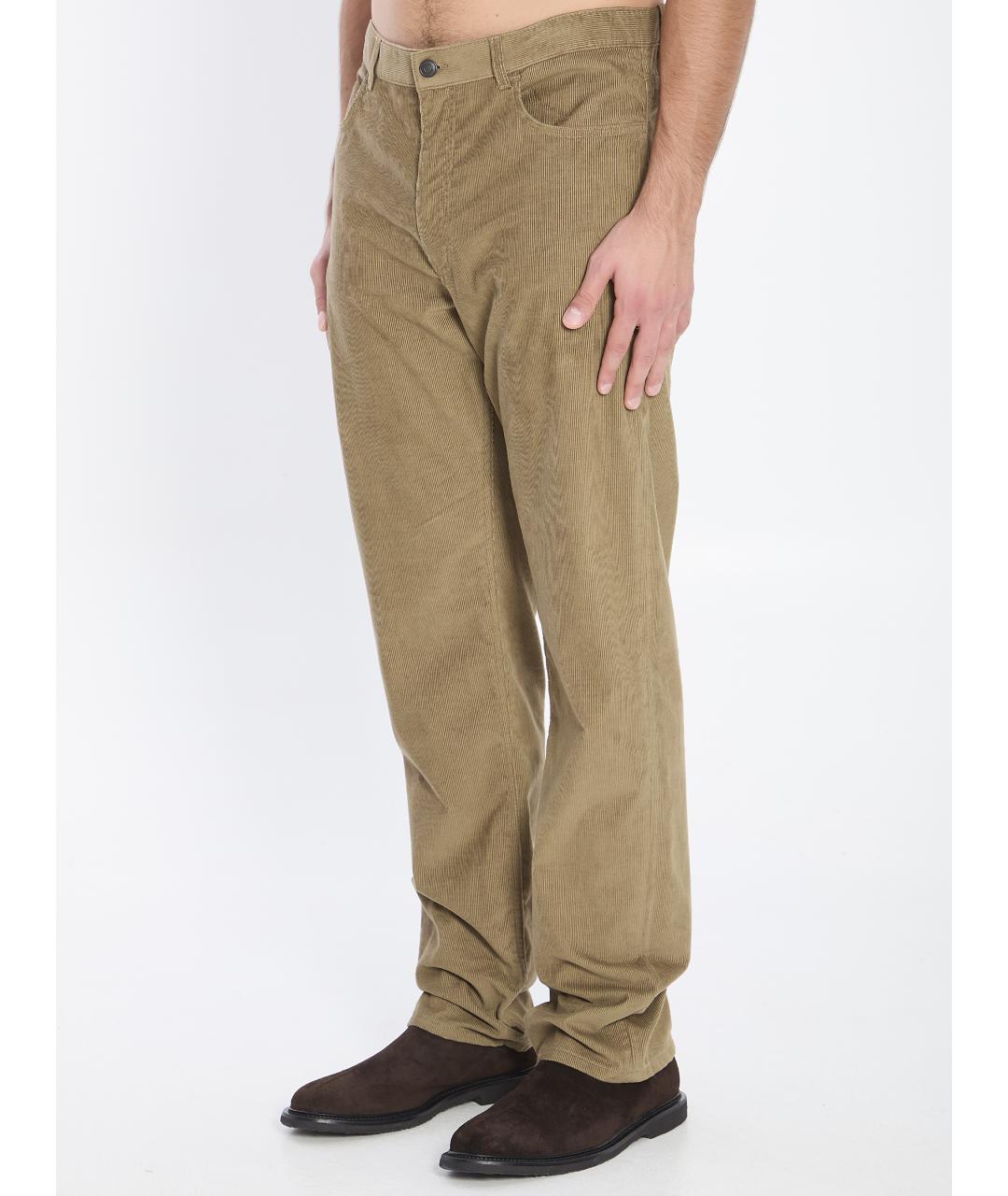 THE ROW Бежевые хлопковые повседневные брюки, фото 3