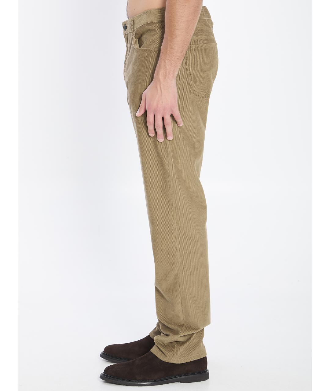 THE ROW Бежевые хлопковые повседневные брюки, фото 4