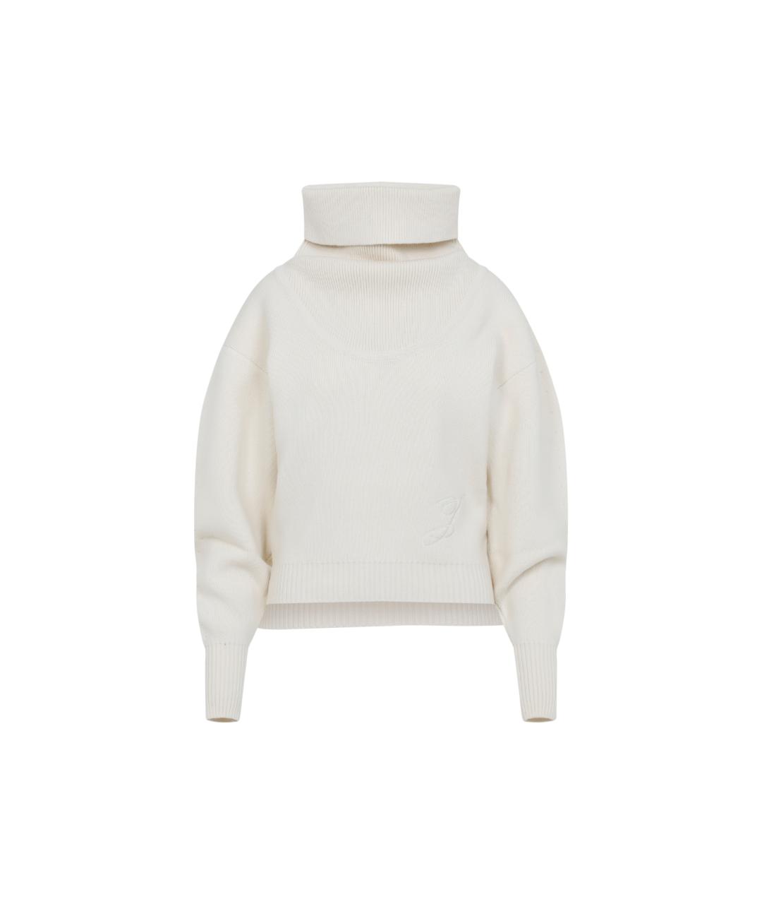 JACQUEMUS Белый шерстяной джемпер / свитер, фото 1