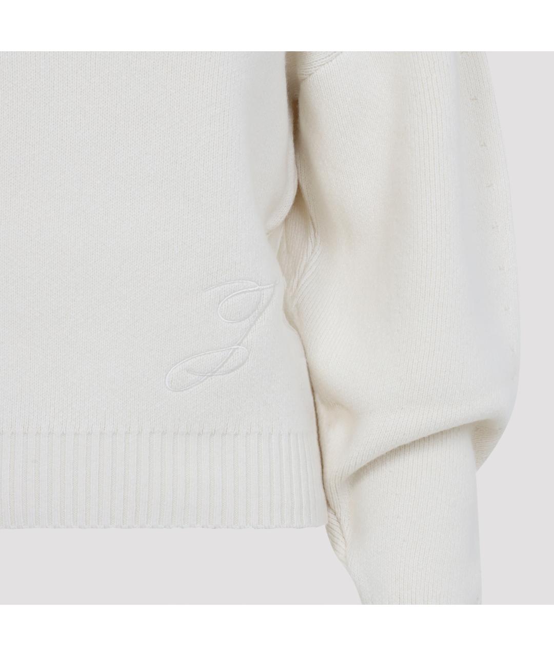 JACQUEMUS Белый шерстяной джемпер / свитер, фото 3