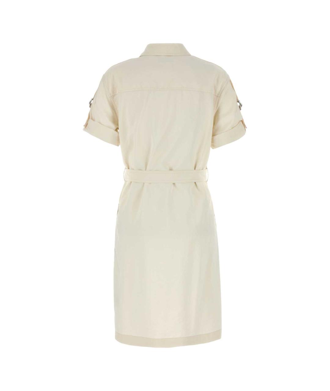 BURBERRY Бежевое повседневное платье, фото 2