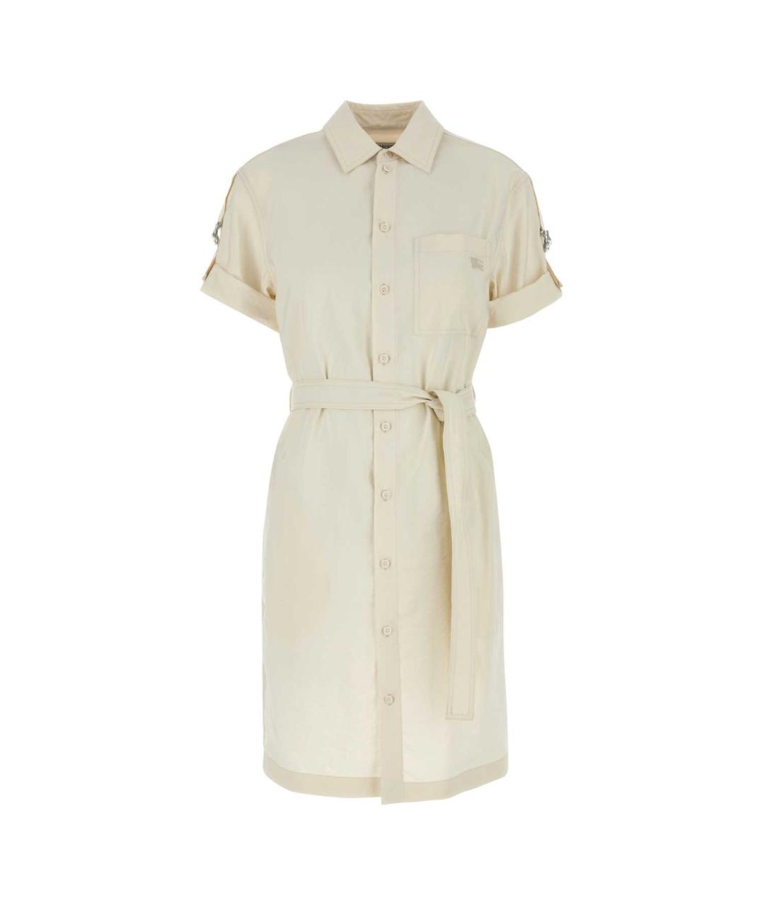 BURBERRY Бежевое повседневное платье, фото 1