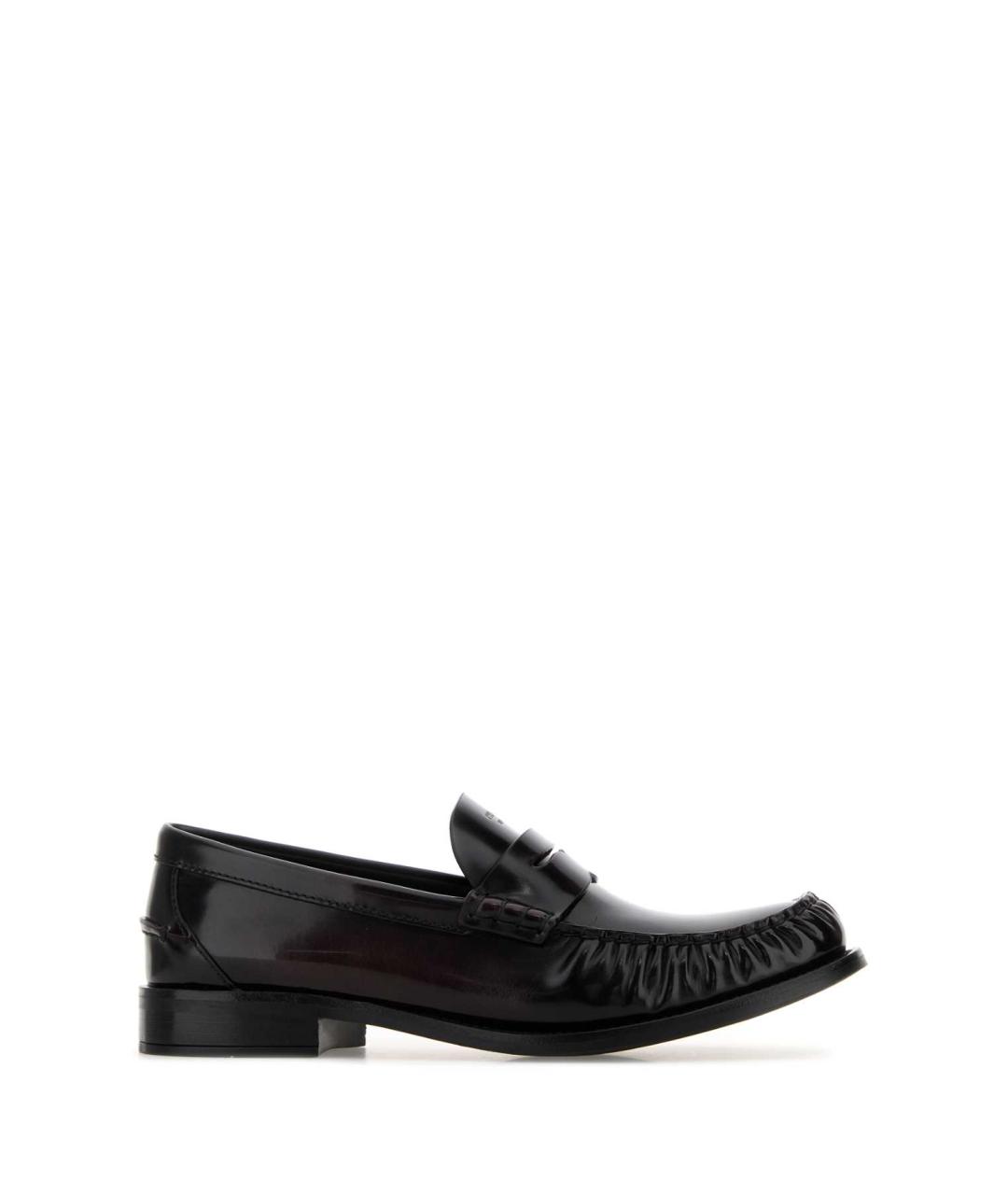 PRADA Коричневые кожаные лоферы, фото 1
