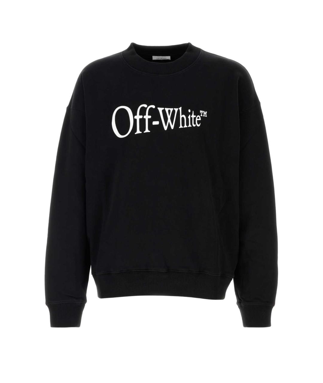 OFF-WHITE Черный хлопковый джемпер / свитер, фото 1