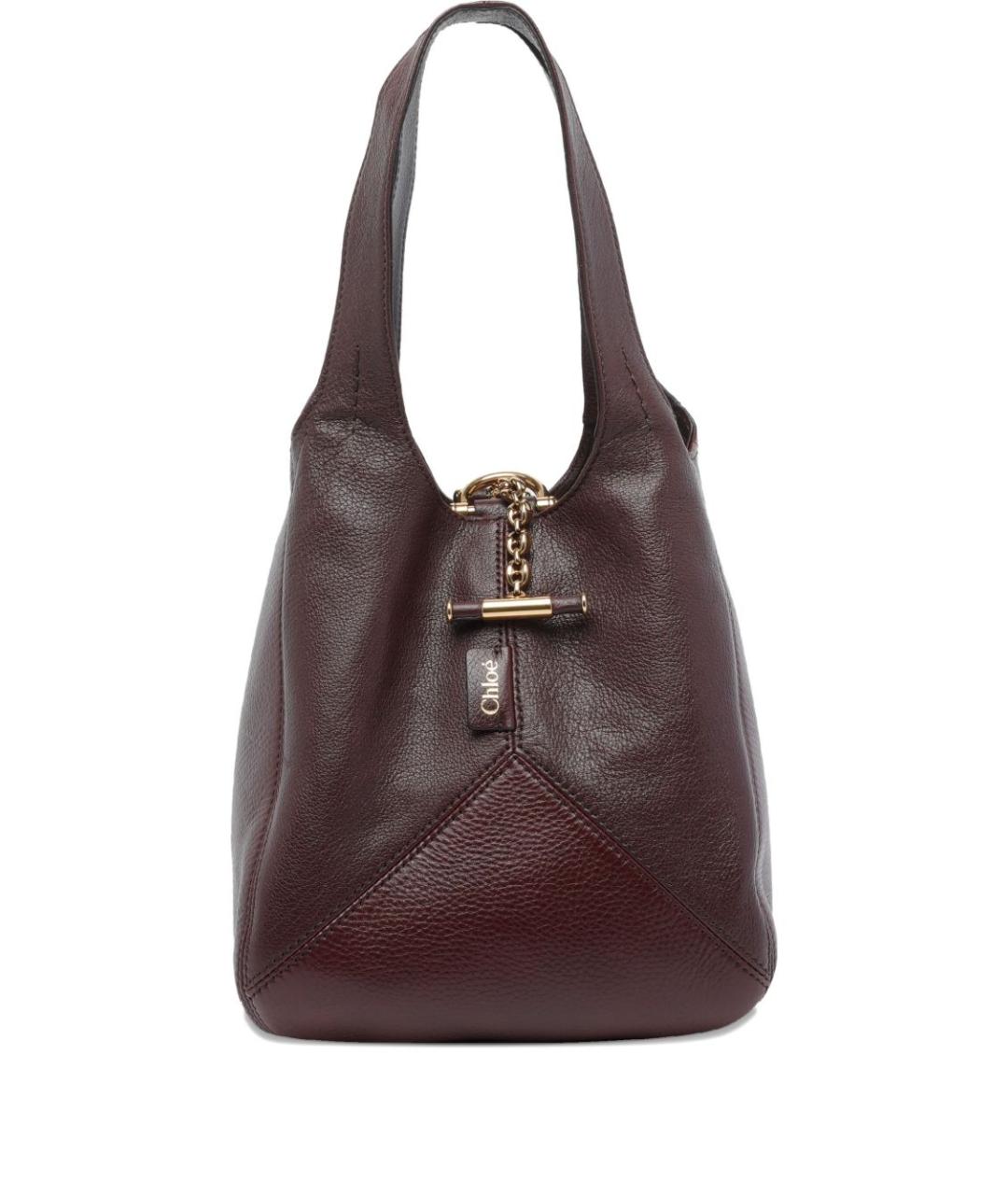 CHLOE Коричневая кожаная сумка через плечо, фото 1