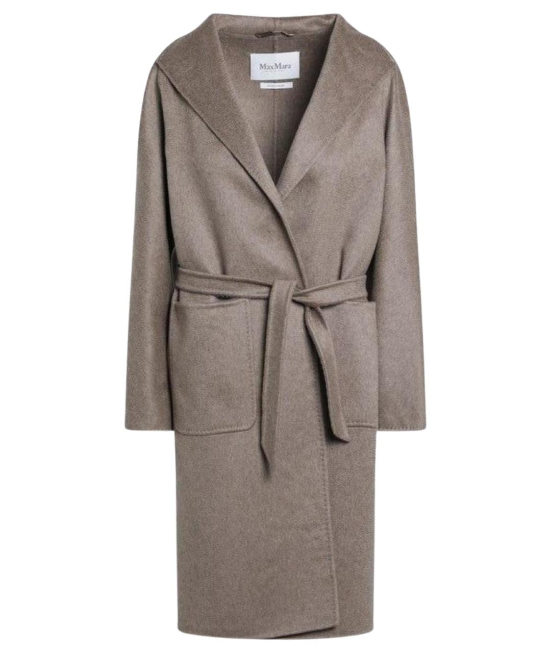 MAX MARA Коричневое кашемировое пальто, фото 1
