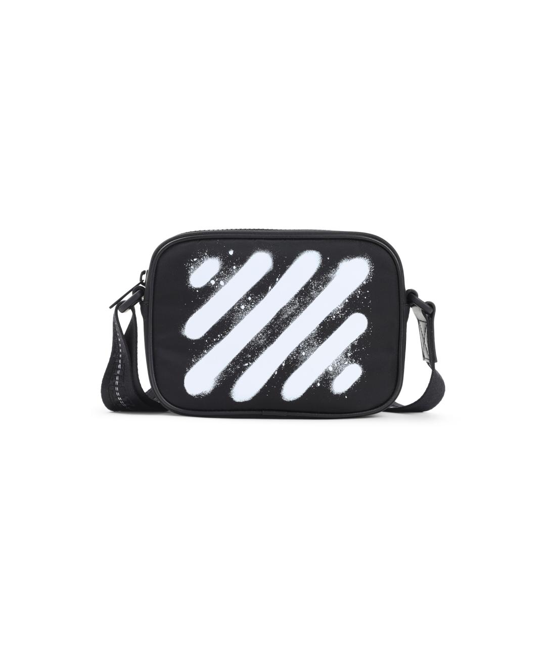 OFF-WHITE Черная синтетическая сумка на плечо, фото 1