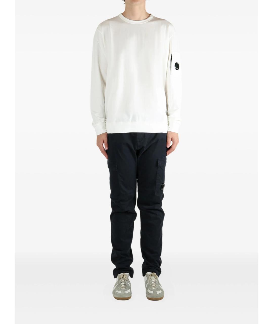 CP COMPANY Белый хлопковый джемпер / свитер, фото 2