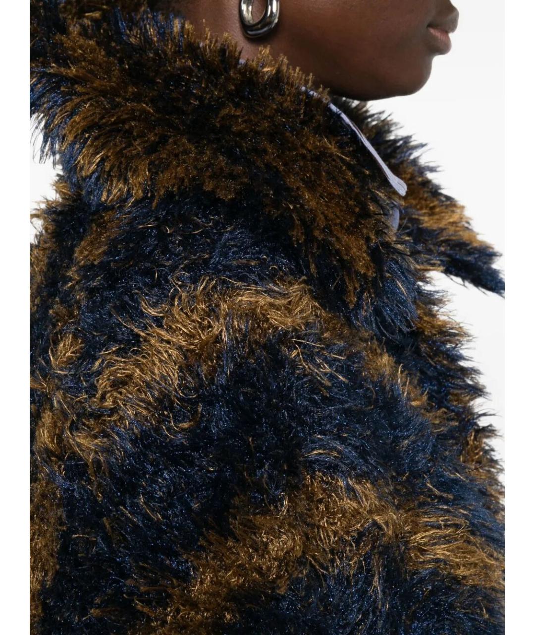 DRIES VAN NOTEN Мульти полиэстеровая шуба, фото 5