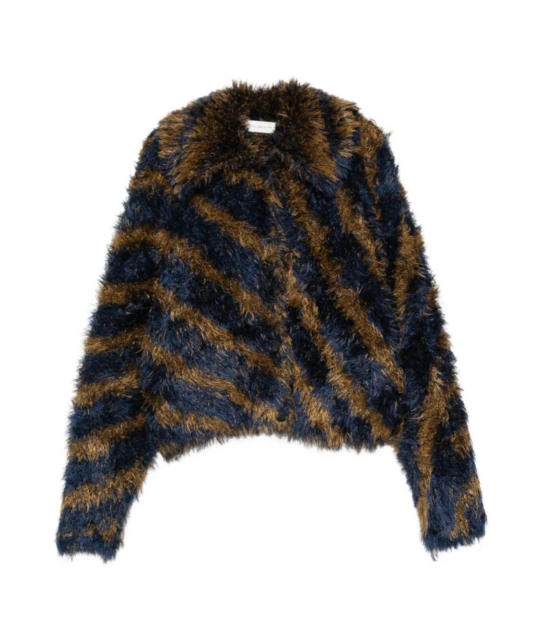 DRIES VAN NOTEN Мульти полиэстеровая шуба, фото 1