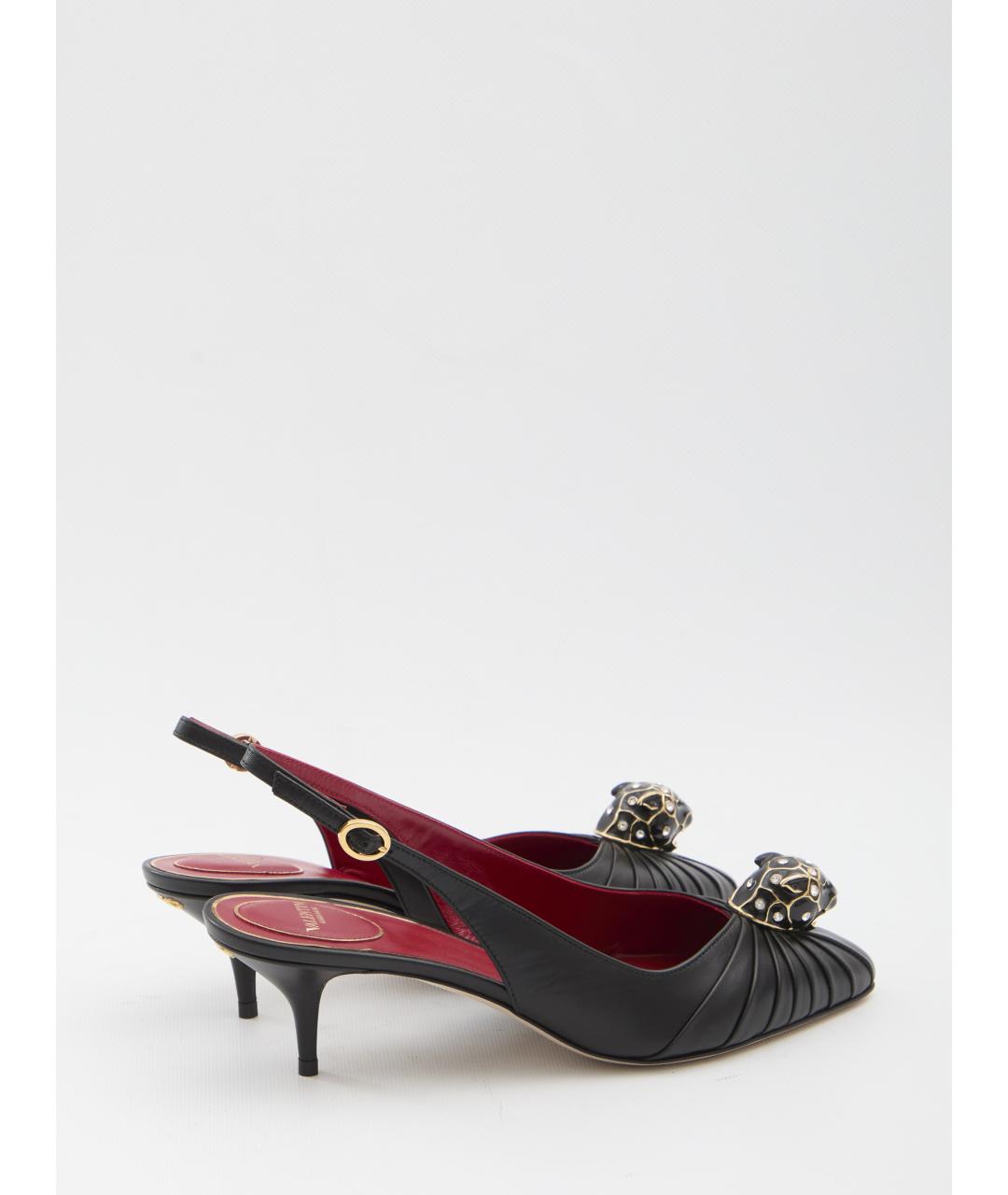 VALENTINO Черные кожаные туфли, фото 4