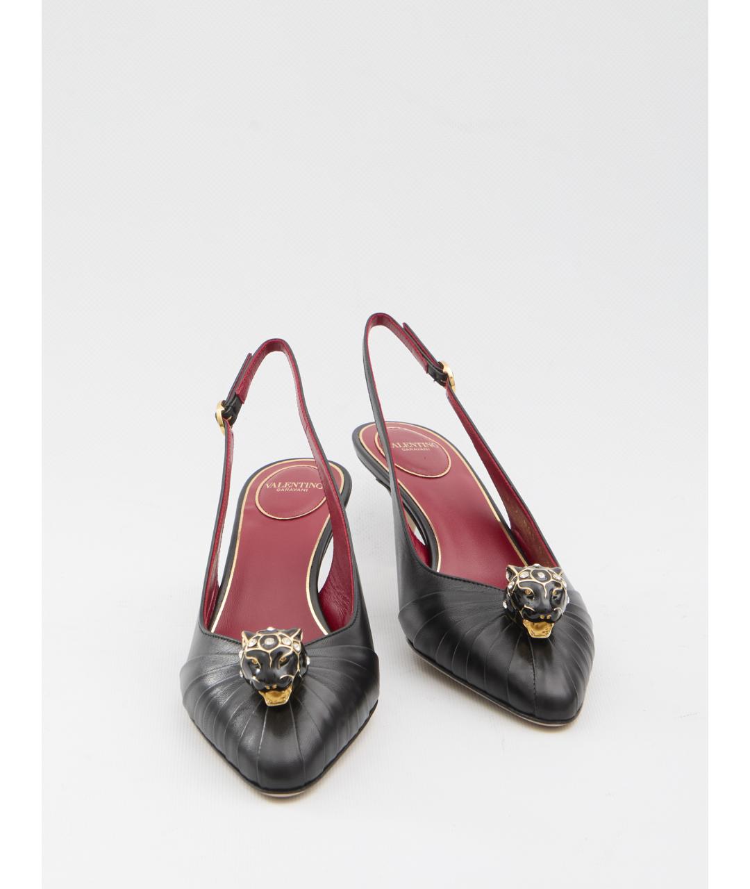 VALENTINO Черные кожаные туфли, фото 6