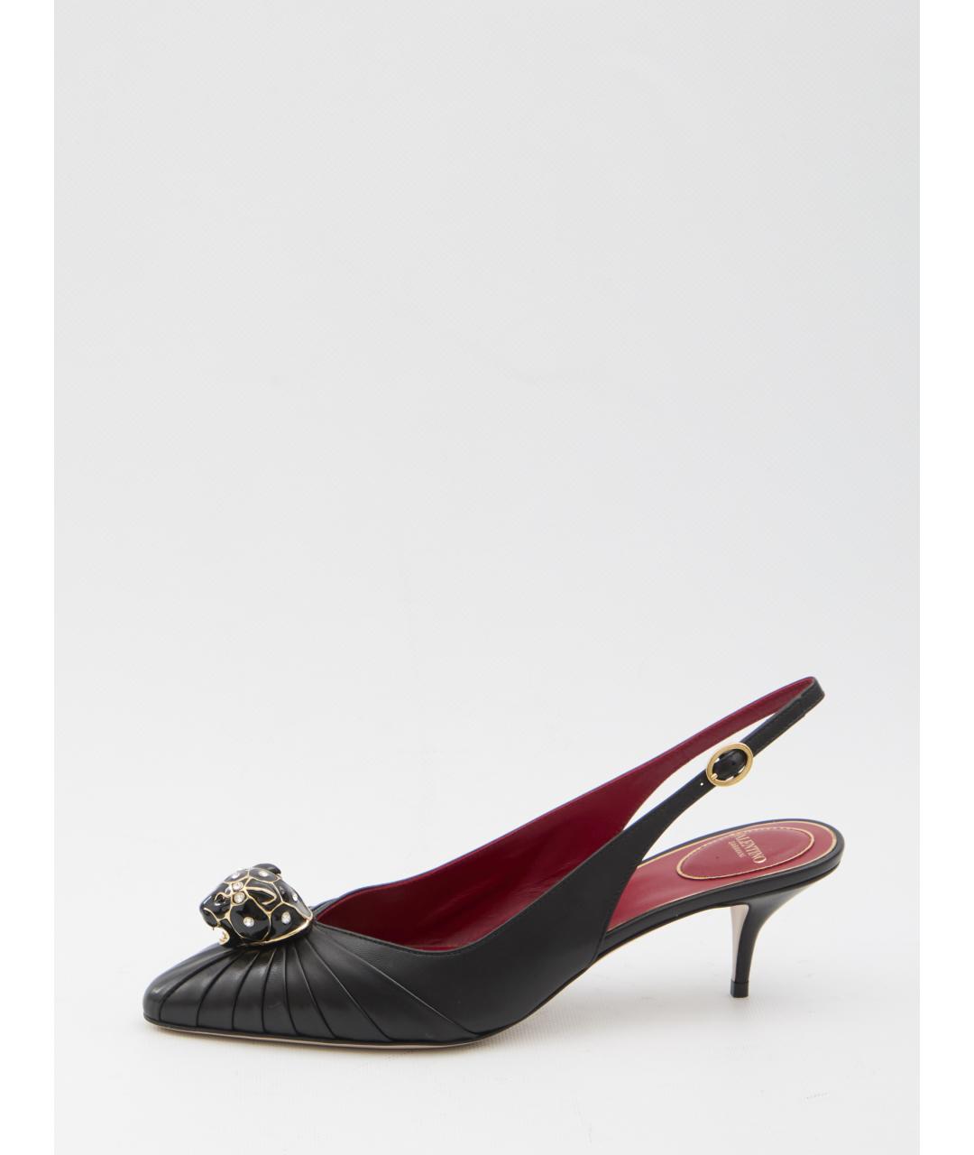 VALENTINO Черные кожаные туфли, фото 7