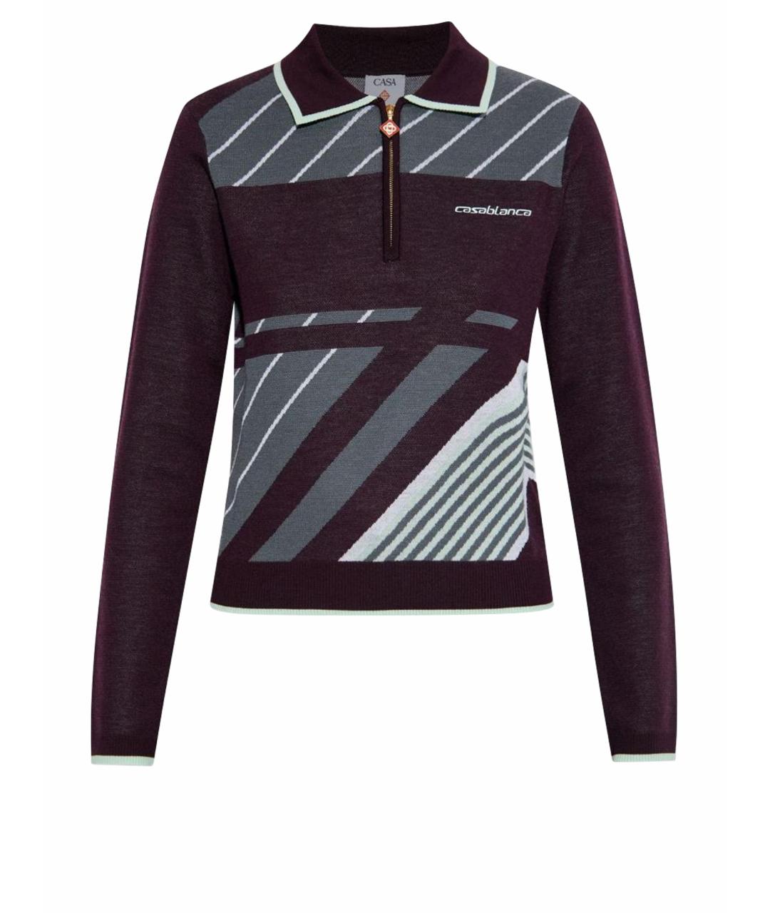 CASABLANCA Фиолетовая шерстяная водолазка, фото 1