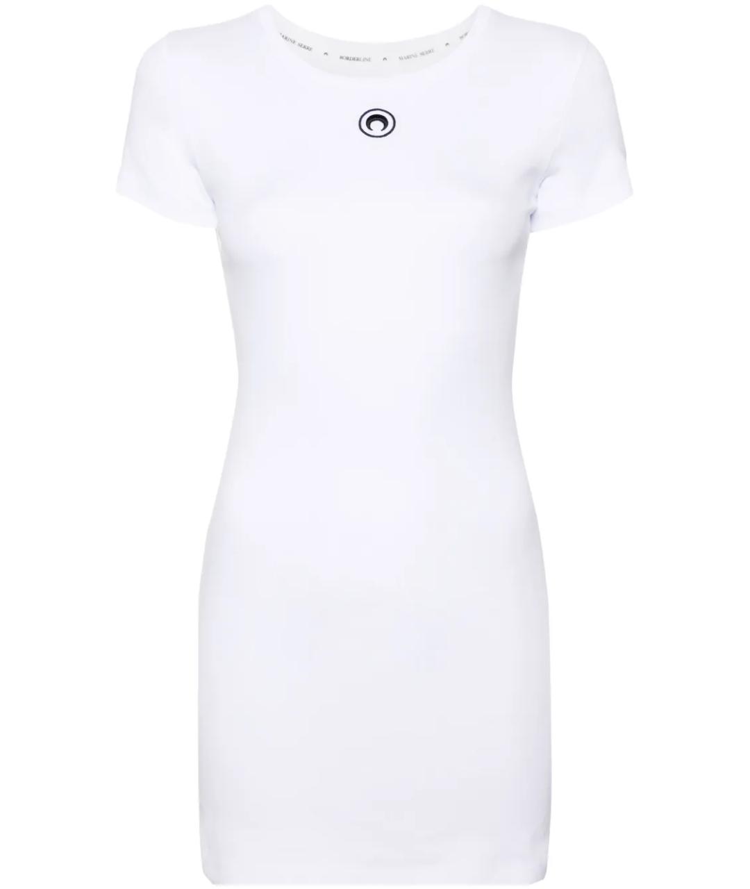 MARINE SERRE Белое хлопковое повседневное платье, фото 1