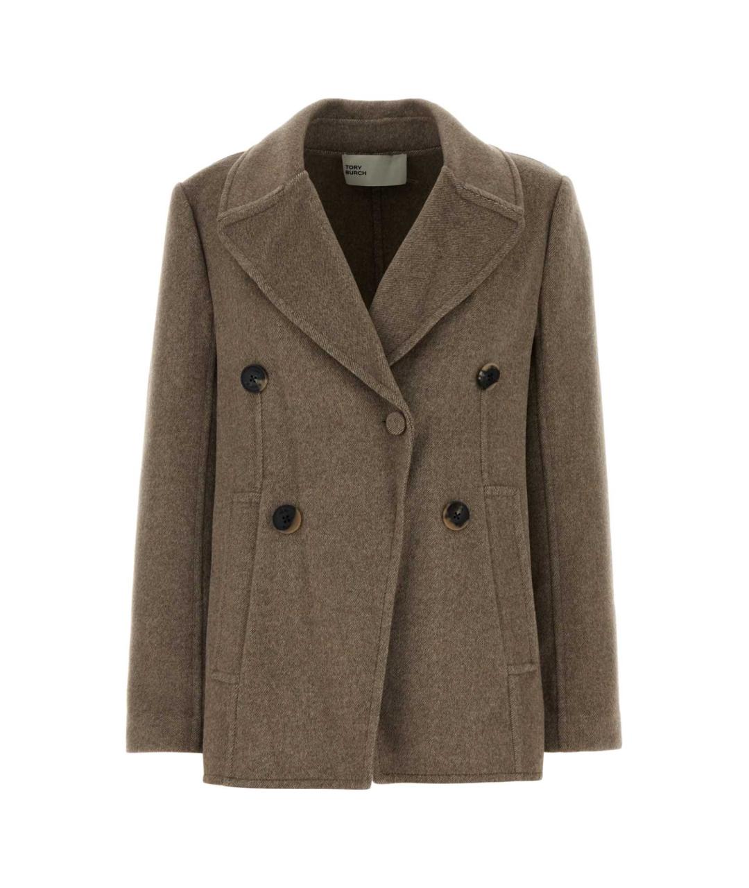 TORY BURCH Бежевое пальто, фото 1