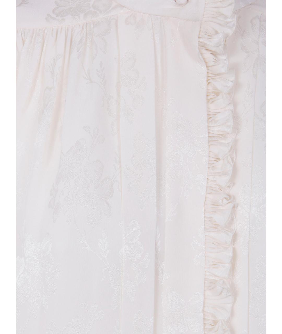 CHLOE Белая шелковая блузы, фото 3