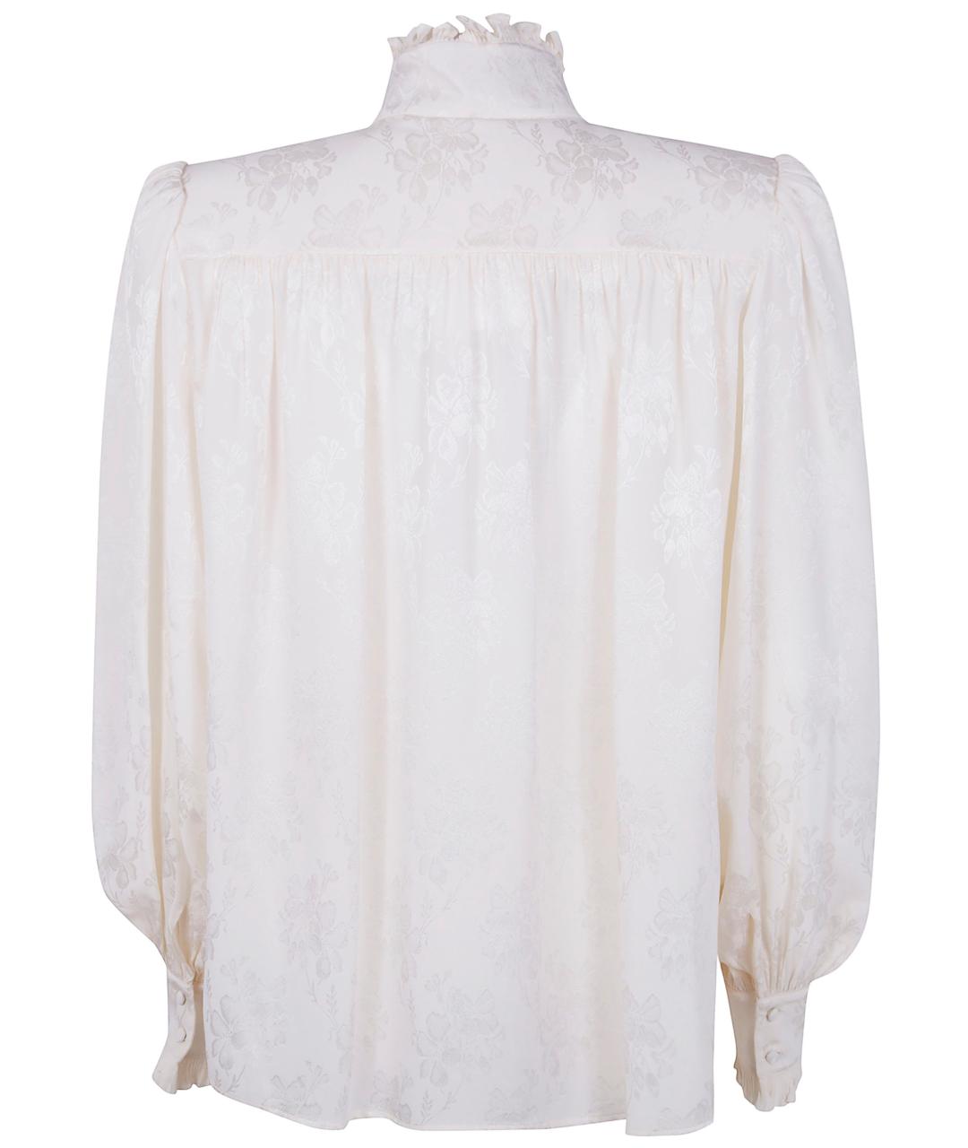 CHLOE Белая шелковая блузы, фото 2