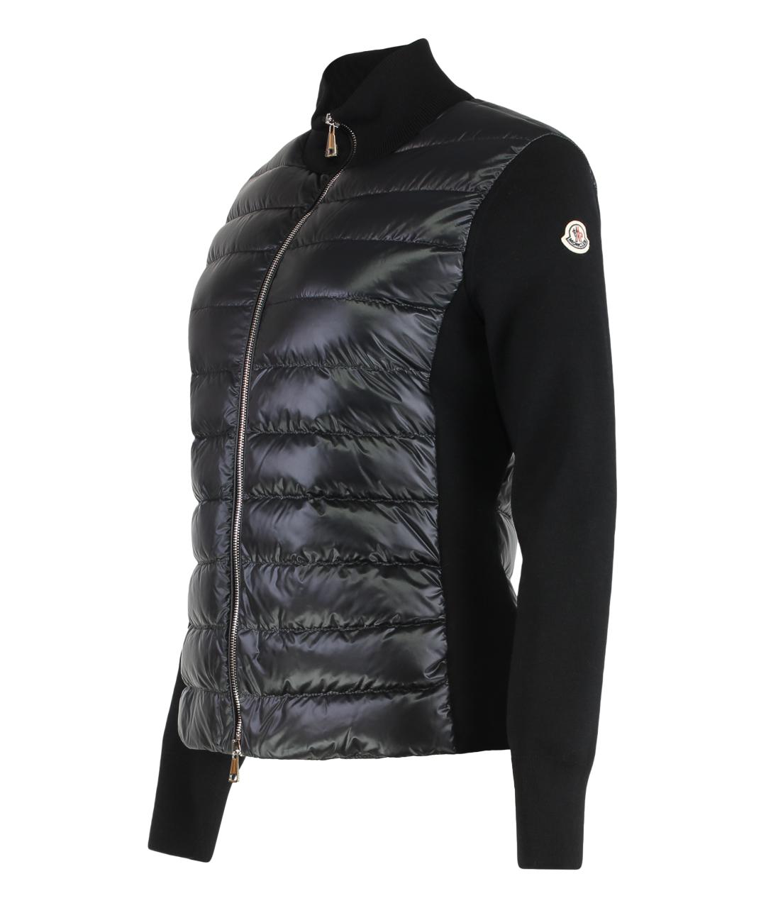 MONCLER Черная шерстяная куртка, фото 2