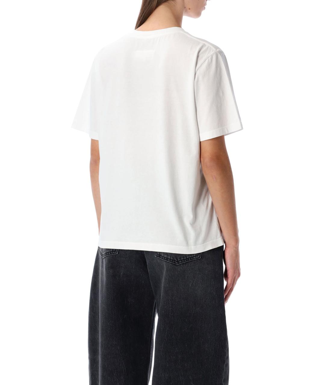 MM6 MAISON MARGIELA Белая хлопковая футболка, фото 2