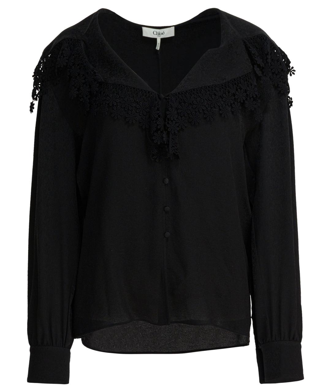 CHLOE Черная хлопковая рубашка, фото 1
