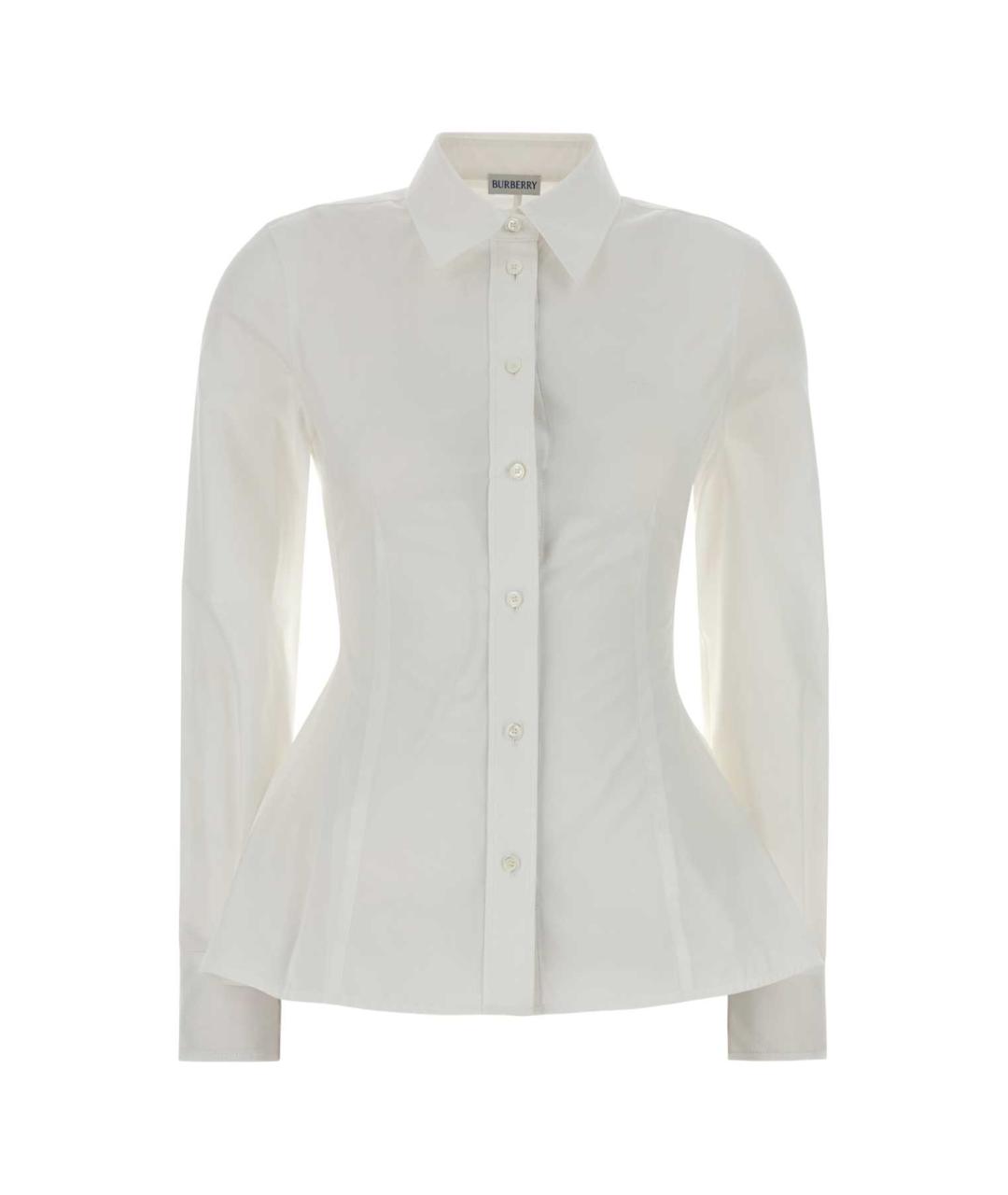 BURBERRY Белая хлопковая рубашка, фото 1