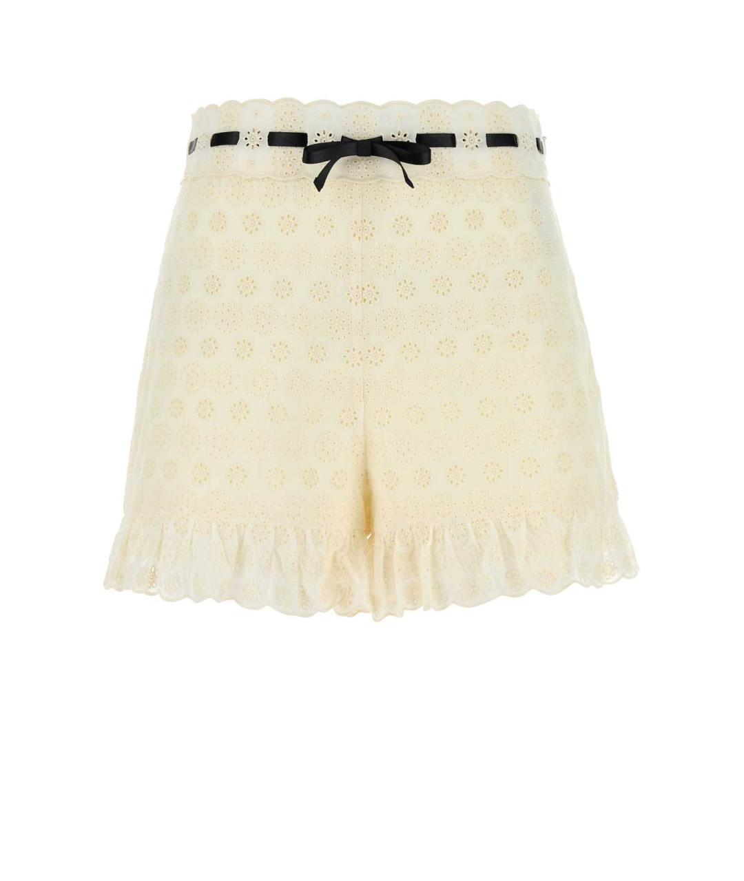 VALENTINO Белые хлопковые шорты, фото 1