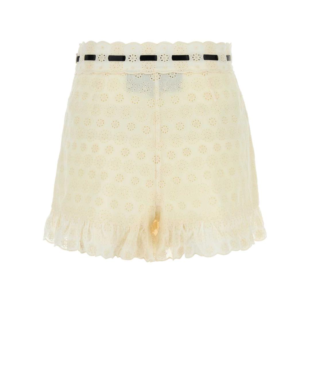 VALENTINO Белые хлопковые шорты, фото 2