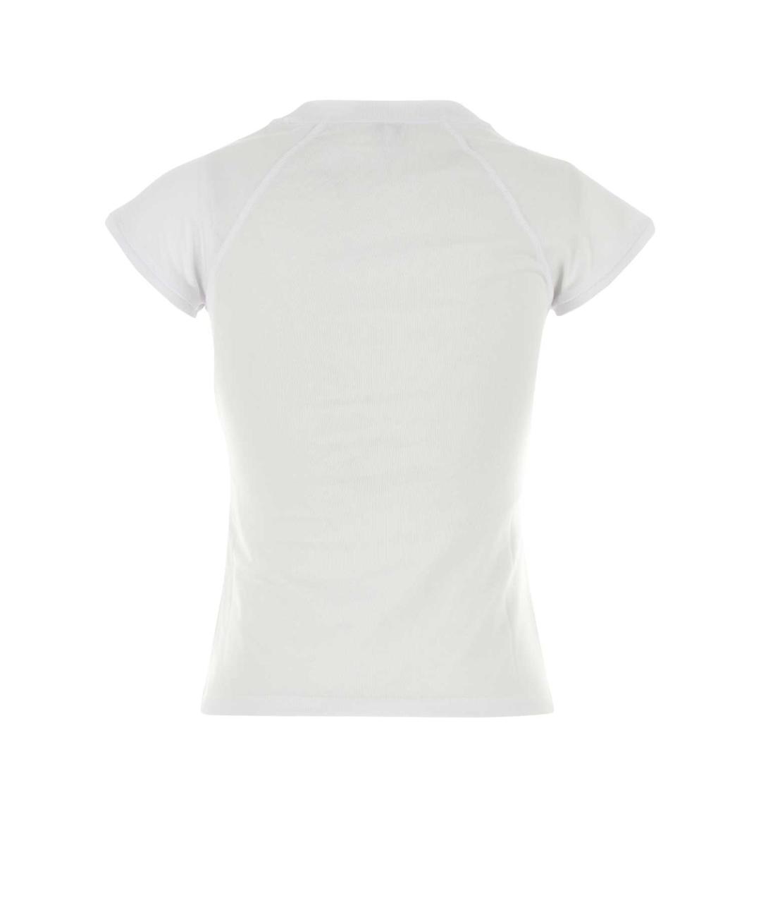 LOEWE Белая хлопковая футболка, фото 2